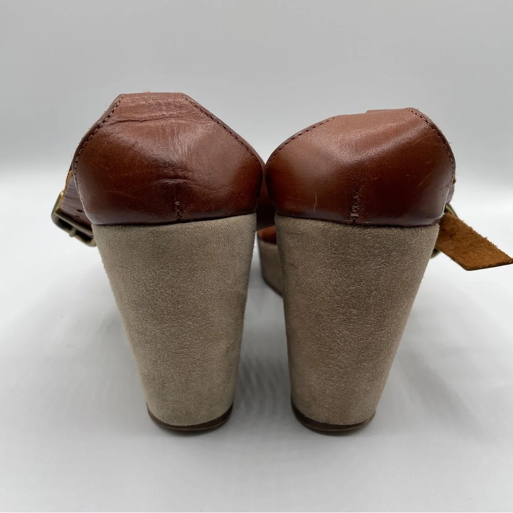 J. Crew Suede Platform Sandals Size 7 - Picture 3 of 5